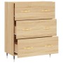 Aparador de madera de ingeniería roble Sonoma 69,5x34x90 cm de vidaXL, Aparadores - Ref: Foro24-827831, Precio: 89,52 €, Desc...