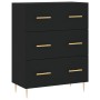 Black engineered wood sideboard 69.5x34x90 cm by vidaXL, Sideboards - Ref: Foro24-827837, Price: 99,99 €, Discount: %