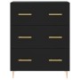 Black engineered wood sideboard 69.5x34x90 cm by vidaXL, Sideboards - Ref: Foro24-827837, Price: 99,99 €, Discount: %