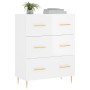 Hochglanzweißes Sperrholz-Sideboard 69,5 x 34 x 90 cm von vidaXL, Sideboards - Ref: Foro24-827838, Preis: 106,98 €, Rabatt: %