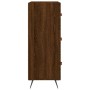 Cómoda madera de ingeniería marrón roble 69,5x34x90 cm de vidaXL, Cajoneras - Ref: Foro24-827827, Precio: 107,16 €, Descuento: %