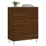 Aparador de madera de ingeniería marrón roble 69,5x34x90 cm de vidaXL, Aparadores - Ref: Foro24-827851, Precio: 92,35 €, Desc...