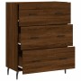 Aparador de madera de ingeniería marrón roble 69,5x34x90 cm de vidaXL, Aparadores - Ref: Foro24-827875, Precio: 97,88 €, Desc...