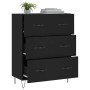 Black engineered wood sideboard 69.5x34x90 cm by vidaXL, Sideboards - Ref: Foro24-827845, Price: 92,55 €, Discount: %