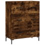 Aparador de madera de ingeniería roble ahumado 69,5x34x90 cm de vidaXL, Aparadores - Ref: Foro24-827857, Precio: 95,64 €, Des...