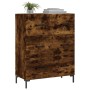 Aparador de madera de ingeniería roble ahumado 69,5x34x90 cm de vidaXL, Aparadores - Ref: Foro24-827857, Precio: 95,64 €, Des...