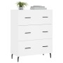 Weißes Sideboard aus Holzwerkstoff, 69,5 x 34 x 90 cm von vidaXL, Sideboards - Ref: Foro24-827868, Preis: 100,99 €, Rabatt: %