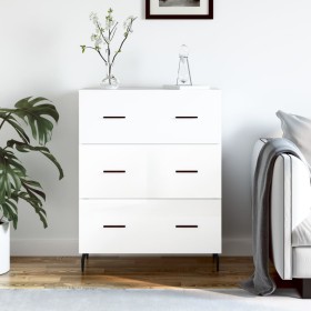 Bright white plywood sideboard 69.5x34x90 cm by vidaXL, Sideboards - Ref: Foro24-827870, Price: 103,99 €, Discount: %