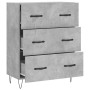 Aparador de madera de ingeniería gris hormigón 69,5x34x90 cm de vidaXL, Aparadores - Ref: Foro24-827848, Precio: 89,49 €, Des...