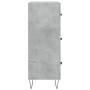 Aparador de madera de ingeniería gris hormigón 69,5x34x90 cm de vidaXL, Aparadores - Ref: Foro24-827848, Precio: 89,49 €, Des...