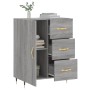 Aparador de madera de ingeniería gris Sonoma 69,5x34x90 cm de vidaXL, Aparadores - Ref: Foro24-827898, Precio: 93,99 €, Descu...