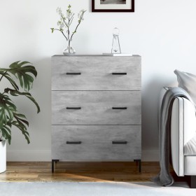 Concrete gray engineered wood sideboard 69.5x34x90 cm by vidaXL, Sideboards - Ref: Foro24-827856, Price: 95,99 €, Discount: %