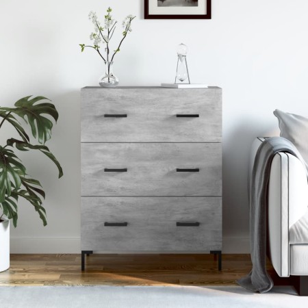 Betongraues Sideboard aus Holzwerkstoff, 69,5 x 34 x 90 cm von vidaXL, Sideboards - Ref: Foro24-827856, Preis: 95,77 €, Rabat...