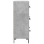 Aparador de madera de ingeniería gris hormigón 69,5x34x90 cm de vidaXL, Aparadores - Ref: Foro24-827856, Precio: 95,77 €, Des...