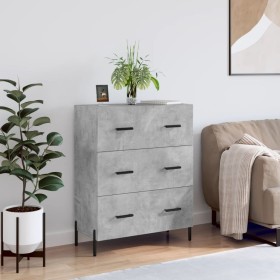 Engineered wood sideboard in concrete grey 69.5x34x90 cm by vidaXL, Sideboards - Ref: Foro24-827864, Price: 104,05 €, Discoun...