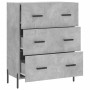 Aparador de madera de ingeniería gris hormigón 69,5x34x90 cm de vidaXL, Aparadores - Ref: Foro24-827864, Precio: 103,93 €, De...