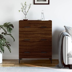 Oak brown engineered wood sideboard 69.5x34x90 cm by vidaXL, Sideboards - Ref: Foro24-827859, Price: 98,99 €, Discount: %