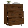 Aparador de madera de ingeniería marrón roble 69,5x34x90 cm de vidaXL, Aparadores - Ref: Foro24-827859, Precio: 100,04 €, Des...