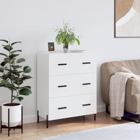 Glossy white plywood sideboard 69.5x34x90 cm by vidaXL, Sideboards - Ref: Foro24-827862, Price: 114,99 €, Discount: %