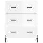 Glossy white plywood sideboard 69.5x34x90 cm by vidaXL, Sideboards - Ref: Foro24-827862, Price: 114,99 €, Discount: %