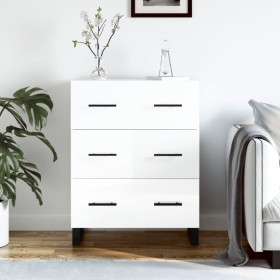 Glossy white plywood sideboard 69.5x34x90 cm by vidaXL, Sideboards - Ref: Foro24-827878, Price: 115,76 €, Discount: %