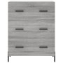 Aparador de madera de ingeniería gris Sonoma 69,5x34x90 cm de vidaXL, Aparadores - Ref: Foro24-827866, Precio: 107,57 €, Desc...