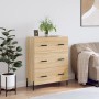 Aparador de madera de ingeniería roble Sonoma 69,5x34x90 cm de vidaXL, Aparadores - Ref: Foro24-827863, Precio: 110,51 €, Des...