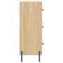 Aparador de madera de ingeniería roble Sonoma 69,5x34x90 cm de vidaXL, Aparadores - Ref: Foro24-827863, Precio: 110,51 €, Des...