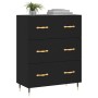 Black engineered wood sideboard 69.5x34x90 cm by vidaXL, Sideboards - Ref: Foro24-827829, Price: 92,55 €, Discount: %