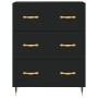 Black engineered wood sideboard 69.5x34x90 cm by vidaXL, Sideboards - Ref: Foro24-827829, Price: 92,55 €, Discount: %