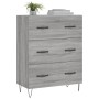 Aparador de madera de ingeniería gris Sonoma 69,5x34x90 cm de vidaXL, Aparadores - Ref: Foro24-827850, Precio: 92,35 €, Descu...