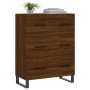 Aparador de madera de ingeniería marrón roble 69,5x34x90 cm de vidaXL, Aparadores - Ref: Foro24-827883, Precio: 107,98 €, Des...