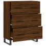 Aparador de madera de ingeniería marrón roble 69,5x34x90 cm de vidaXL, Aparadores - Ref: Foro24-827883, Precio: 107,98 €, Des...