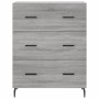 Aparador de madera de ingeniería gris Sonoma 69,5x34x90 cm de vidaXL, Aparadores - Ref: Foro24-827874, Precio: 98,55 €, Descu...