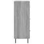 Aparador de madera de ingeniería gris Sonoma 69,5x34x90 cm de vidaXL, Aparadores - Ref: Foro24-827874, Precio: 102,47 €, Desc...