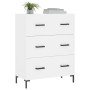 White engineered wood sideboard 69.5x34x90 cm by vidaXL, Sideboards - Ref: Foro24-827852, Price: 99,96 €, Discount: %