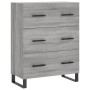 Aparador de madera de ingeniería gris Sonoma 69,5x34x90 cm de vidaXL, Aparadores - Ref: Foro24-827882, Precio: 107,98 €, Desc...