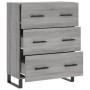 Aparador de madera de ingeniería gris Sonoma 69,5x34x90 cm de vidaXL, Aparadores - Ref: Foro24-827882, Precio: 107,98 €, Desc...