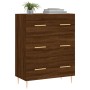 Aparador de madera de ingeniería marrón roble 69,5x34x90 cm de vidaXL, Aparadores - Ref: Foro24-827843, Precio: 100,27 €, Des...