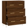 Aparador de madera de ingeniería marrón roble 69,5x34x90 cm de vidaXL, Aparadores - Ref: Foro24-827843, Precio: 100,27 €, Des...