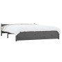 Estructura de cama de madera maciza gris 140x190 cm de vidaXL, Camas y somieres - Ref: Foro24-815026, Precio: 164,90 €, Descu...