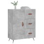 Aparador de madera de ingeniería gris hormigón 69,5x34x90 cm de vidaXL, Aparadores - Ref: Foro24-827888, Precio: 87,70 €, Des...