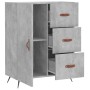 Aparador de madera de ingeniería gris hormigón 69,5x34x90 cm de vidaXL, Aparadores - Ref: Foro24-827888, Precio: 87,70 €, Des...