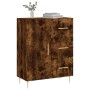 Smoked oak engineered wood sideboard 69.5x34x90 cm by vidaXL, Sideboards - Ref: Foro24-827905, Price: 87,99 €, Discount: %