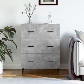 Engineered wood sideboard in concrete grey 69.5x34x90 cm by vidaXL, Sideboards - Ref: Foro24-827872, Price: 95,21 €, Discount: %