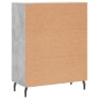 Aparador de madera de ingeniería gris hormigón 69,5x34x90 cm de vidaXL, Aparadores - Ref: Foro24-827872, Precio: 95,21 €, Des...