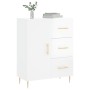 Bright white plywood sideboard 69.5x34x90 cm by vidaXL, Sideboards - Ref: Foro24-827902, Price: 97,32 €, Discount: %