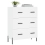 Weißes Sideboard aus Holzwerkstoff, 69,5 x 34 x 90 cm von vidaXL, Sideboards - Ref: Foro24-827860, Preis: 107,57 €, Rabatt: %