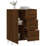 Aparador de madera de ingeniería marrón roble 69,5x34x90 cm de vidaXL, Aparadores - Ref: Foro24-827915, Precio: 89,59 €, Desc...