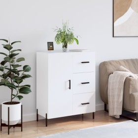 Glossy white plywood sideboard 69.5x34x90 cm by vidaXL, Sideboards - Ref: Foro24-827926, Price: 109,99 €, Discount: %